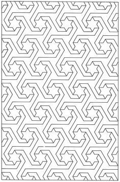 a maze pattern that looks like it has been cut out