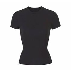 Black T-shirts, Black Top Outfit, White Solid Color, Womens Basic Tops, Round Neck Tees, White Solid, Spring Tops, Online Tops, Spring Outfits Casual