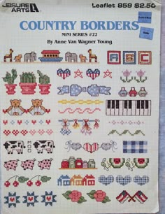 the cross stitch pattern for country borders