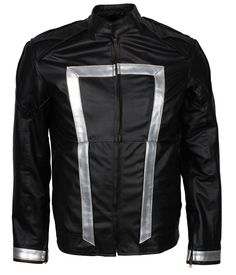 Men's Black Agents of Shield Cosplay Faux Leather Jacket Robbie Reyes Ghost Rider, Ghost Rider Jacket, Robbie Reyes, Comic Book Costumes, Rider Jacket, Fandom Fashion, Black Costume, Agents Of Shield