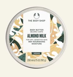 Almond Seed, Body Shop At Home, Dry Itchy Skin, Dry Sensitive Skin, Theobroma Cacao, Milk And Honey, Body Moisturizer, Body Skin