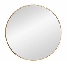 a round mirror on a white background