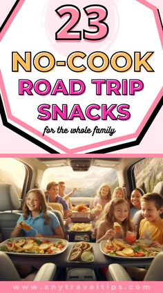 the road trip snacks are great for kids to eat and have fun in the car