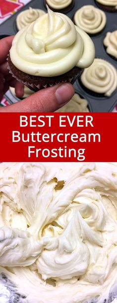 the best ever buttercream frosting recipe for cupcakes