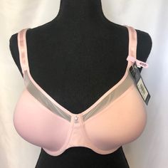 Nwt Bali Smoothing Blush Pink Bra. Size 40 D. Pink Sheer Bra For Spring, Feminine Full Cup Stretch Bra, Sheer Pink Bra For Spring, Elegant Pink Stretch Bra, Pink Full Coverage Summer Bra, Summer Full Coverage Pink Bra, Summer Full Cup Pink Bra, Elegant Full Coverage Pink Bra, Pink Underwire Bra With Soft Touch