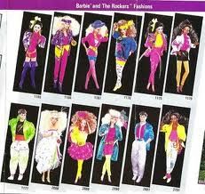 barbie dolls from the 1970's and 70's are featured in an advertisement