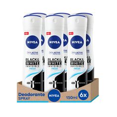 PRICES MAY VARY. 48h de protection - Le déodorant anti transpiration spray offre une protection pendant 48h et une agréable sensation de fraîcheur qui dure toute la journée Protection 5 en 1 - NIVEA Déodorant Black & White régule la transpiration tout en offrant une excellente protection contre les odeurs, la sueur, les résidus, les irritations et les taches Ne laisse pas de résidus - Le déodorant femme anti-transpirant aisselles contraste les auréoles sur les tissus clairs et ne laisse pas de résidus blancs sur les tissus foncés Facile à appliquer - Appliquer le déodorant parfumé à environ 15 cm de distance et laisser sécher complètement, ne pas utiliser sur une peau blessée ou irritée Contenu de la livraison - NIVEA Black & White Black Invisible Fresh Spray Déodorant Anti-Transpirant et Toothpaste, Halo, Black White, Skin, Beauty, White