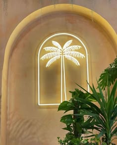 Palm Tree Neon Sign Neon Signs Outdoor, Palm Trees With Lights, Palm Tree Neon Sign, Palm Tree Wall Decor, Unique Neon Signs, Diy Business Sign, Palm Tree Bedroom, Neon Signs Aesthetic, Neon Wall Lights