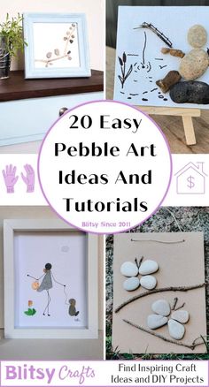 20 easy pebble art ideas and crafts for kids