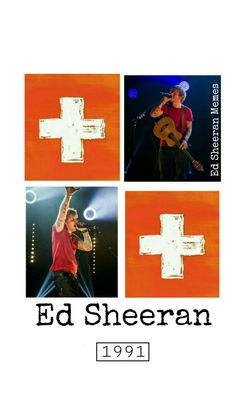 an advertisement for ed sheeran's new album, the first time he wrote his name