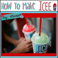 an ice cream sundae is shown with the title how to make ice