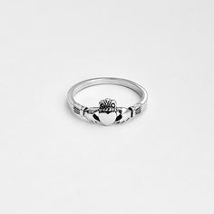 Sterling Silver Small Love and Loyalty Ring, Claddagh Silver Rings, Irish Ring, Heart Rings, 925 Stamped  Height: 6 mm Material: 925 Sterling Silver Viking Rings, Irish Ring, Irish Ring Claddagh, Irish Rings, Friendship Ring, Irish Claddagh, Heart Rings, Claddagh Ring, Viking Ring