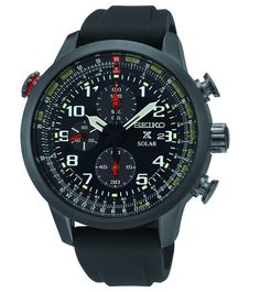 Amazon.com: Seiko Solar Chronograph Black Ion Flight Silcone Black Dial Men's Watch SSC371: Watches Seiko Solar, Tactical Watch, Seiko Prospex, Seiko Men, Seiko Watches, Omega Seamaster, Luxury Watches For Men, Beautiful Watches, Watch Model