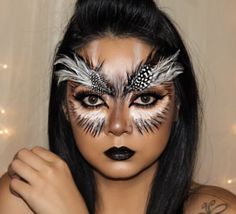 Bird Makeup, Owl Costume, Bird Costume, Makeup Cc, Smink Inspiration, Crazy Makeup, Halloween Animals