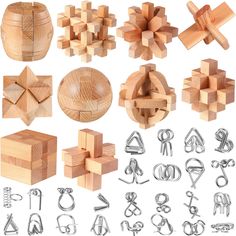 PRICES MAY VARY. Ample Quantity: there are 34 pieces of brain teaser toys, including 10 pieces of wooden puzzles and 24 pieces of metal puzzles, with easy to hard levels, allowing you to challenge yourself, sufficient quantity and diverse styles can meet your playing needs Safe Material: the 3D unlock interlock puzzle is made of quality wood and stainless steel, safe and reliable, with smooth and rounded corners, not easy to break or bend, can be applied for a long time; And the player is hard t Mind Games Puzzles, Funny Party Games, Puzzle Cube, Block Puzzle, Metal Puzzles, Brain Puzzles, Game Prizes, Brain Teaser Puzzles, Classroom Rewards