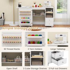 the instructions for how to use an armoire in a sewing machine and other crafting projects