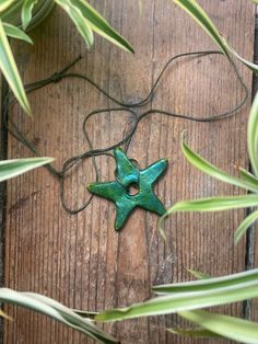 Irredecent clay star necklace!! adjustable length waxed cord necklace. made with lightweight clay painted then glossed. would make a great statement piece :)  (not recommend to wear in water) Air Clay Necklace, Fish Clay, Clay Star, Clay Necklaces, Air Clay, Clay Paint, Ceramic Necklace, Star Fish, Clay Necklace