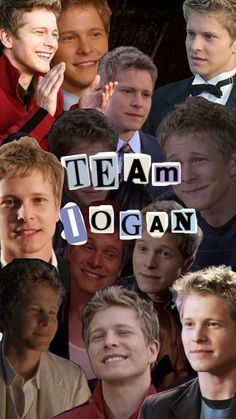 a collage of people with the words team jogan spelled out in front of them