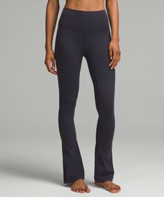 lululemon Align™ High-Rise Mini-Flare Pant *Regular | Women's Leggings/Tights | lululemon Lululemon Leggings Mirrorify Black Multi, Bday List, Black Night, Comfortable Clothes, Flare Pant, Feeling Nothing, Blackest Night, Lululemon Align, Christmas 2024