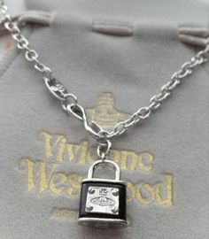 #ad Premium Quality Vivienne westwood Orb Black Padlock Chain Silver Necklace Lock Outlet authentic, Fashion Jewelry Watches Vivienne Westwood Necklaces, Jewelry Vivienne Westwood, Chain Silver Necklace, Vivienne Westwood Orb, Necklace Lock, Authentic Fashion, Lock Necklace, Chain Silver, Vivienne Westwood