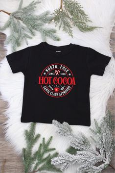 Stay cozy through the winter season with these North Pole Hot Cocoa Shirts! Highly recommended by Santa himself, this yummy hot cocoa design will keep the Christmas spirit alive. Get one for yourself or for your favorite cocoa-lover today! North Pole, Stay Cozy, Hot Cocoa, Winter Season, Christmas Spirit, The Christmas, The Winter, Get One, Are You The One