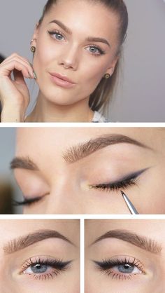 Everyday Eyeliner, Day Eye Makeup, Tutorial Eyeliner, Eyeliner Tips, Doing Makeup, Eyeliner For Beginners, Makeup Secret, Linda Hallberg