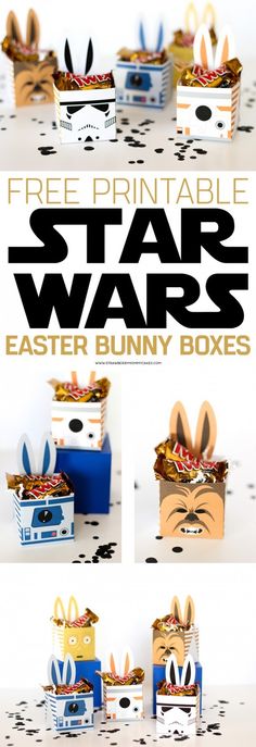 star wars printable boxes with bunny ears on them