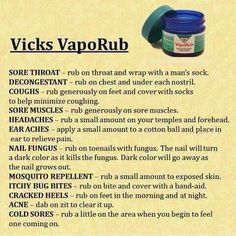 Autogenic Training, Vicks Vapor Rub, 1000 Lifehacks, Vicks Vapor, Vicks Vaporub Uses, Uses For Vicks, Sick Remedies, Vapor Rub, Natural Healing Remedies