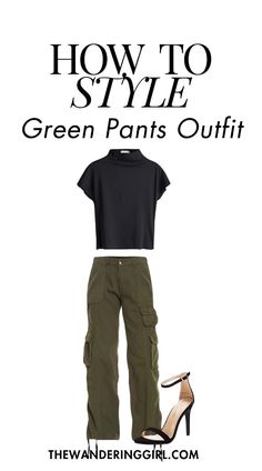 Looking for the best green pants to wear for any occassion? We've got your back? This post shows you 15+ green pants outfit ideas, casual green pants outfit ideas, green corduroy pants outfits, winter green pants outfit ideas, fall green pants outfit ideas, outfit ideas with green cargo pants, green dress pants outfits, and more aesthetic green pant outfit ideas! Cargo Pant Outfits, Green Cargo Pants Outfit, Green Corduroy Pants