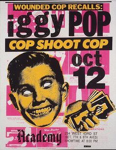 a poster advertising a pop concert