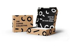 two boxes with the words you've been on our mind printed in black and white