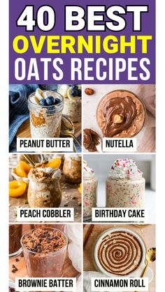 overnight oats Overnight Oats Healthy Low Carb, Recipes For Overnight Oats, Soaked Oats Overnight, Overnight Oats Flavors, Almond Joy Overnight Oats, Pumpkin Spice Banana Bread, Easy Overnight Oatmeal, Slow Cooker Ham Recipes