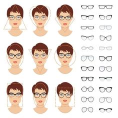 Glasses That Make You Look Younger - TOP 6 Tips Glasses Shapes, Glasses For Face Shape, Round Face Sunglasses, Trendy Glasses, Makijaż Smokey Eye