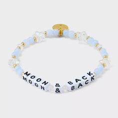 the moon and back beaded bracelet