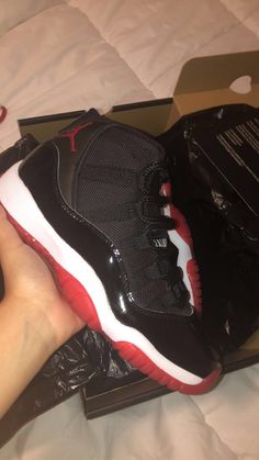 Air Jordan 11’s, Bread 11 Jordans, Cherry 11s Jordans, Shiny Jordans, Jordan 11 Aesthetic, Cherry Jordan 11 Outfit, 11s Jordans Outfit, Jordan 11 Fits, Bred 11s Outfit