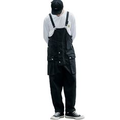 PRICES MAY VARY. Durable Material: High quality dungaree material, lightweight, breathable and comfortable for work Easy To Wear & Remove: The sloppy overalls with adjustable shoulder straps, slip on with 2 side button closure, front zipper fly with button closure, so these coveralls easy to pull on or off Multi Pockets: Loose fit workwear bib overalls with 5 functional pockets, include 1 bib pockets, 2 side big cargo pockets, and 2 back pockets. Multi pockets for easy to hold all your tools whi Farm Workshop, Overalls Men Fashion, Overalls Baggy, Fashion Overalls, Japanese Workwear, Work Coveralls, Men Jumpsuit, Construction Workers, Black Overalls