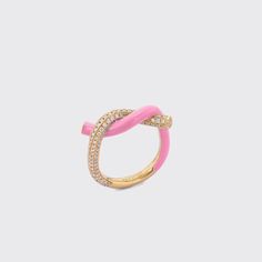 By Boochier 18K RECYCLED YELLOW GOLD0.7 CARATS WHITE DIAMONDSENAMEL Made to order. Please allow approx 6 weeks for production and shipping. Pretty Stacks, Coquette Jewelry, Pink Fruit, Preppy Jewelry, Childhood Nostalgia, Style Steal, Jewelry Lookbook, Pink Enamel, Dream Jewelry