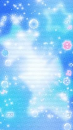 an abstract background with bubbles and stars