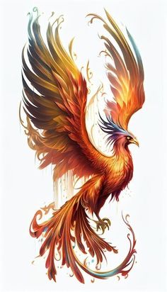 Ideas tattoo for woman Real Phoenix Bird, Phoenix Drawing, Phoenix Bird Art, Phoenix Tattoo Feminine, Small Phoenix Tattoos, Phoenix Artwork