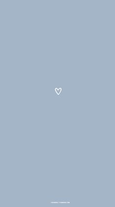 a white heart on a blue background