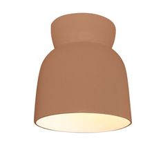 a brown light hanging from the ceiling