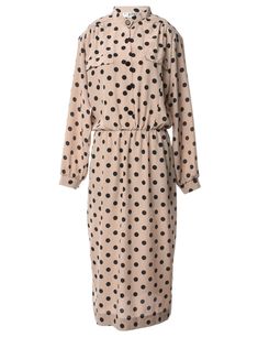 Women's 1990s Polka Dot Dress Brown, L | Beyond Retro - E00626816 1990s Dress, Polka Dot Dress, Dot Dress