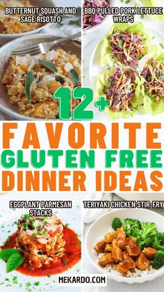 12 favorite gluten free dinner ideas that are easy to make and great for entertaining