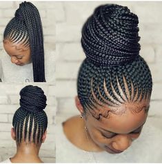 Ghana Weaving, African Hair Braiding Styles, Braided Bun Hairstyles, Braided Cornrow Hairstyles, Braids Hairstyles Pictures, Feed In Braid, Girls Hairstyles Braids, Girls Braids, Braided Hairstyles Updo