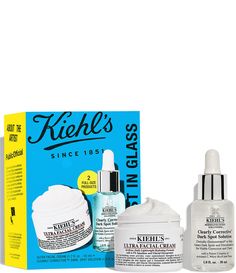 What It Is:Visibly even&#x2C; tone & hydrate skin with this duo of full-sized Kiehl's favorites.Gift Set Includes:1.7-oz. Ultra Facial Cream (full-size)1-oz. Clearly Corrective Dark Spot Solution Serum (full-size)What It Does:Ultra Facial Cream is a face cream formulated with 4.5% Squalane&#x2C; Glacial Glycoprotein and Pro-Ceramides helps to strengthen your skin's moisture barrier f Clearly Corrective Dark Spot Solution, Caudalie Skincare, Post Acne Marks, Skincare Gift Set, Male Grooming, Skin Discoloration, Acne Marks, Facial Cream, Skin Care Gifts