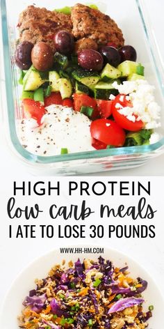 Protein Low Carb Meals, High Protein Low Carb Meals, Low Carb High Protein Meals, High Protein Meals, Low Carb High Protein, Low Carb Meals, High Protein Low Carb Recipes