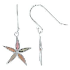 Add a touch of laid-back style to your casual wardrobe when you don these Aleure Precioso abalone starfish earrings. Add a touch of laid-back style to your casual wardrobe when you don these Aleure Precioso abalone starfish earrings.Click on this JEWELRY & WATCHES GUIDE to learn about fit, styles, materials and more! Length: 1 3/4 in. Backings: fishhook Nickel free Metal: brass Plating: fine silver Finish: polished Packaging: pouch Abalone accents Gemstones may have been treated to enhance their Packaging Pouch, Starfish Earrings, Laid Back Style, Fine Silver, Casual Wardrobe, Starfish, Gender Female, Jewelry Earrings Dangle, Silver Plate