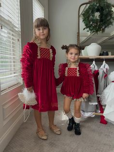 Victoria Red Velvet Dress – Petite Maison Kids Gold Velvet Evening Dress, Fitted Red Velvet Dress For Wedding, Red Fitted Velvet Dress For Weddings, Gold Velvet Party Dress, Burgundy Velvet Dress For Wedding, Holiday Embellished Dresses For Fancy Dress, Holiday Embellished Fancy Dress, Red Elegant Fancy Dress, Elegant Red Dress For Fancy Occasion