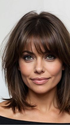 Natural 4C Hairstyles for Women with Short Hair Bob Cut Styles, Mom Haircut, Dark Chocolate Brown Hair, Mom Haircuts, Haircuts For Medium Length Hair, Hair Color Caramel, Modern Haircuts, Haircut Inspiration, Cut Her Hair