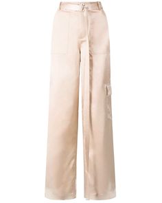 Staud Beige Shay Pant High rise Button closure Zip fly Belt loops Removable d ring belt; self-fabrication Side slip pockets Back flap pockets; button closure Flap pocket at leg Wide through leg Full length Satin fabrication 100% polyester Satin Pant, D Ring Belt, Evening Jumpsuit, Ring Belt, Satin Pants, Cargo Pocket, Women Men Shoes, Casual Blazer, Cargo Pant